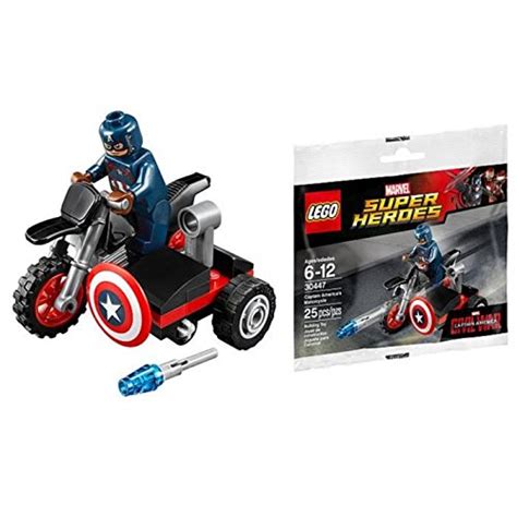 Buy LEGOMarvel Captain America Civil War Captain Americas Motorcycle ...