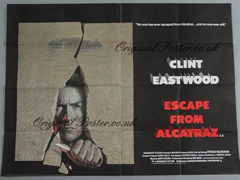 Escape from Alcatraz, Original Vintage Film Poster| Original Poster - vintage film and movie posters