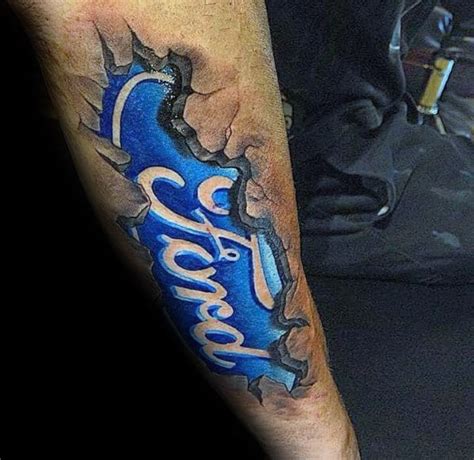 60 Ford Tattoos For Men - Automotive Design Ideas