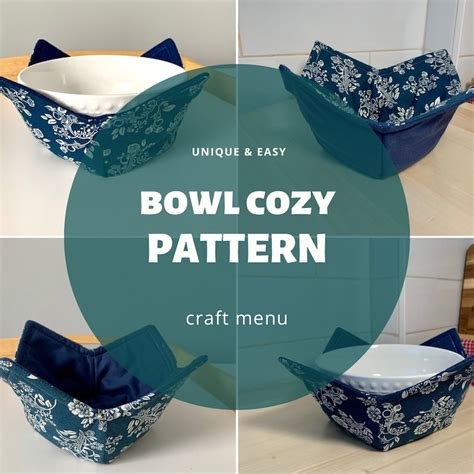 Sewing PDF tutorial with pictures and pattern//Microwave Bowl | Etsy