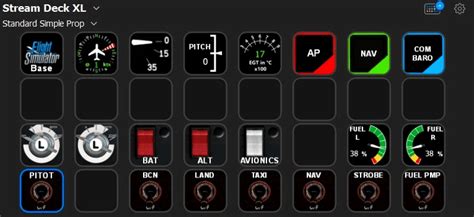 StreamDeck Suite for Standard AP, NAV, COM and Simple Prop v1 (2) - Flight Simulator Addon / Mod