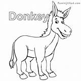 Mammals Coloring Pages Donkeys  All About Cute And Unique Animals sketch template