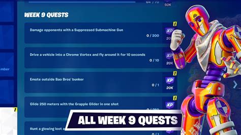 Fortnite All Week 9 Quests Challenges - Complete All Week 9 Quests in ...