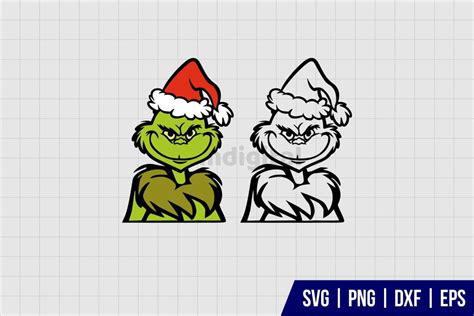 Grinch Face SVG Cricut - Gravectory