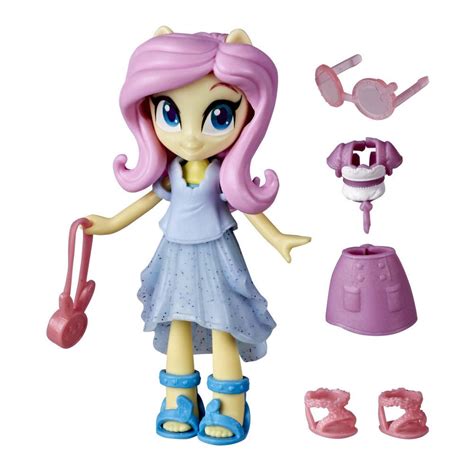 My Little Pony Equestria Girls Fashion Squad Fluttershy, 3-Inch Potion Mini Doll Toy with Outfit ...