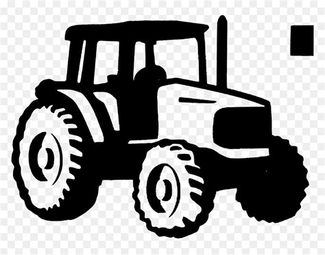 Free Tractor Clipart Black And White - Tractor Clipart, HD Png Download - vhv