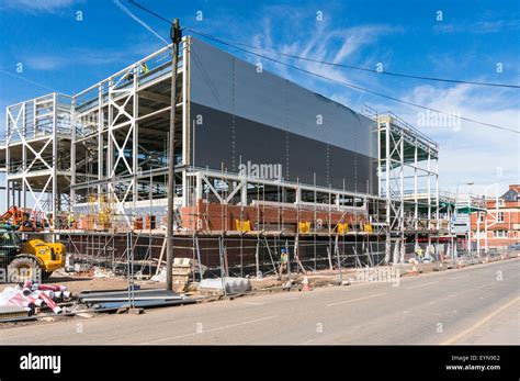 Cineworld Cinema under construction in Hinckley which will be part of the Crescent Shopping ...