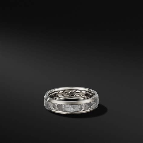 Beveled Band Ring in Grey Titanium, 6mm | David Yurman in 2020 | Band ...