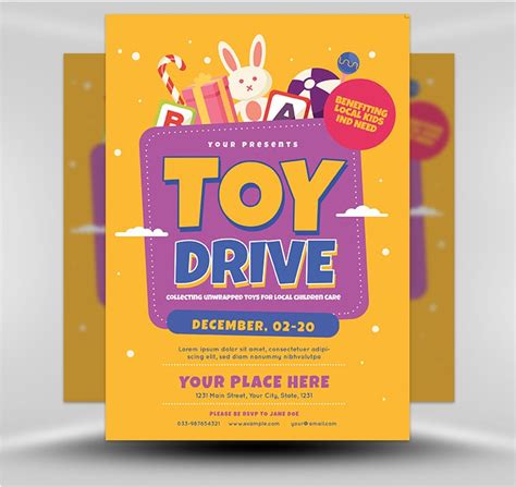 Toy Drive Flyer v1 - FlyerHeroes