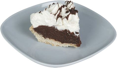 Slice of Chocolate Custard Pie - Prepared Food Photos, Inc.