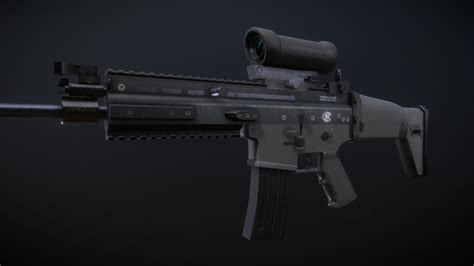 FN SCAR - Download Free 3D model by Mateusz Woliński (@jeandiz) [a2e3e28] - Sketchfab