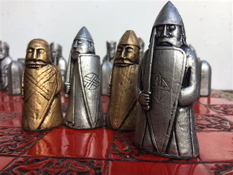 Large Lewis Chessmen - Isle of Lewis Chess set - Replica Lewis chess ...