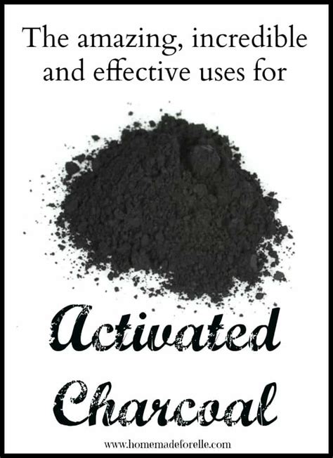 Uses for Activated Charcoal ⋆ Homemade for Elle