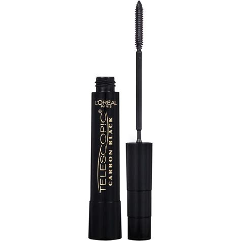 L'Oreal Paris Telescopic Lengthening Washable Waterproof Mascara, Carbon Black, 0.27 fl oz ...