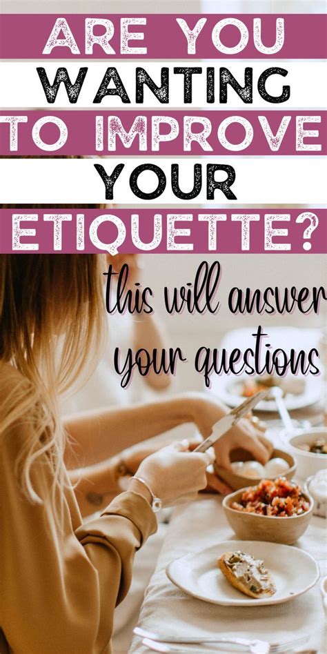 Etiquette for a Lady: Questions and Answers to the Lady rules. This post will help you answer ...