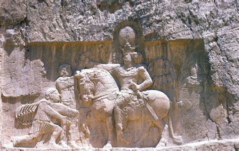 Rock Relief Portraying the Sassanian King Shapur II | Center for Online Judaic Studies