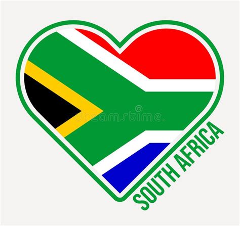 South Africa Heart Flag Badge. Stock Vector - Illustration of language, african: 247029215