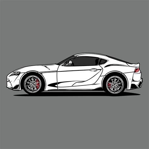 Side view car vector illustration for conceptual design 27660237 Vector ...