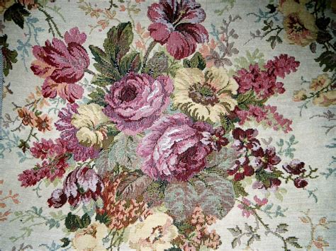 Vintage victorian style roses floral fabric by hillhaven07 on Etsy