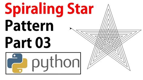 Spiraling Star Pattern using Turtle Graphic in Python - Part 03 - YouTube