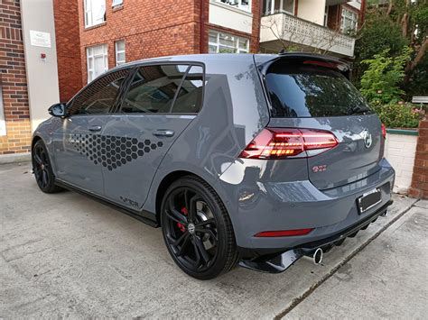 Our new GTI TCR in Pure Grey! The decals growing on me.... : r/GolfGTI