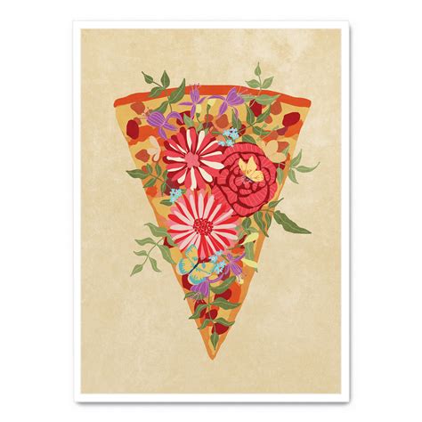 Slice Of Flower Pizza poster | Postera.art