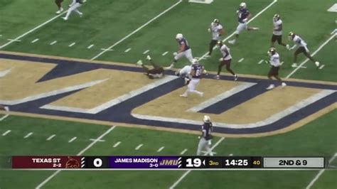 JMU Football - Texas State Highlights