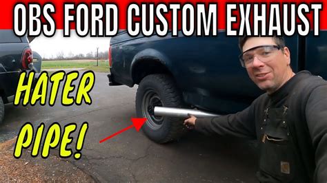 Ford OBS F250 Custom Exhaust - YouTube