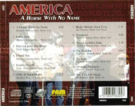 Album Photos: A Horse With No Name