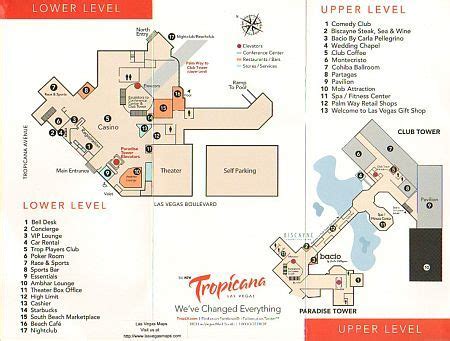 Tropicana Property Map - Las Vegas Maps | Las vegas map, Las vegas, Vegas