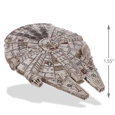 Millennium Falcon Ornament With Light and Sound - GeekAlerts