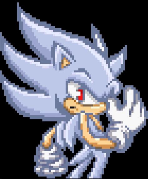 Hyper Sonic | Pixel art, Swag cartoon, Hedgehog art