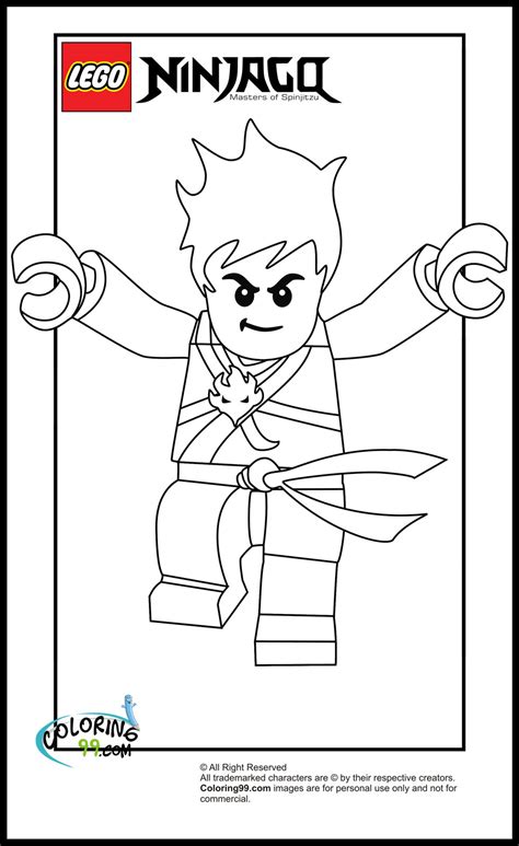 LEGO Ninjago Kai Coloring Pages | Minister Coloring