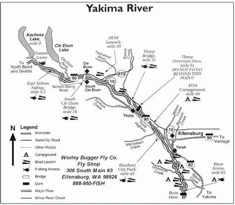 Yakima River Float Map - Alexia Lorraine