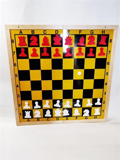 Wall Mounted Magnetic Chess Board 85×85 Woodeeworld | Woodeeworld