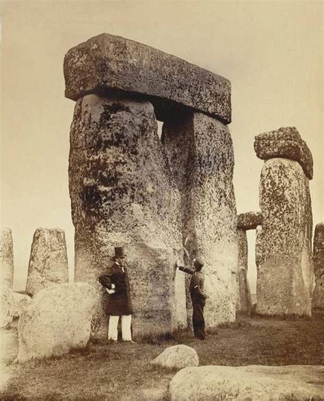 One of the earliest known pictures of Stonehenge in Wiltshire, England, in 1867. Old Pictures ...