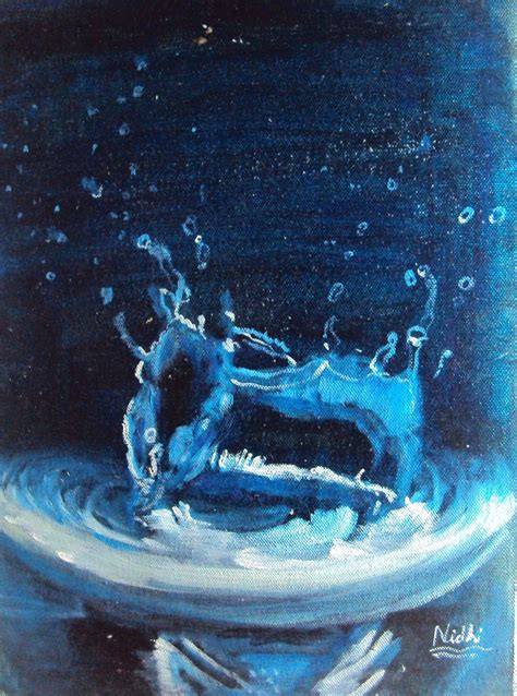 Buy water splash Handmade Painting by Nidhi Jain. Code:ART_1552_14956 - Paintings for Sale ...