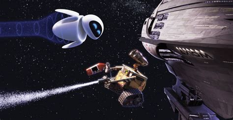 Image - Eve and Wall-E in Space.jpg - Disney Wiki