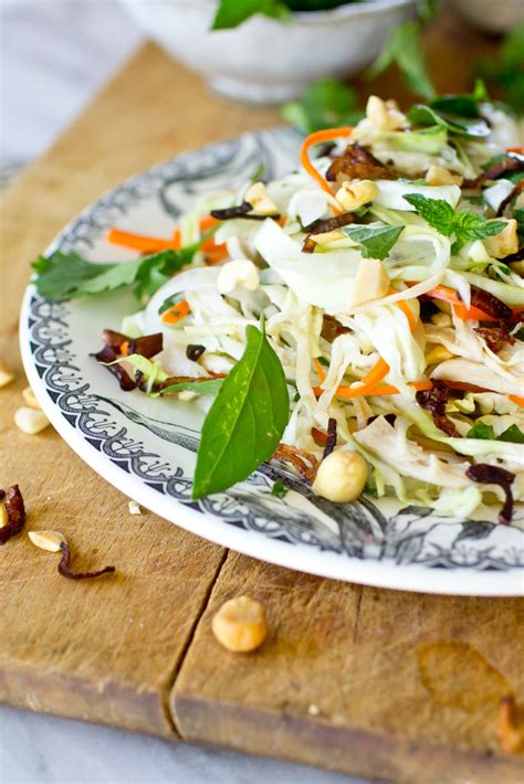 Vietnamese Chicken Salad (Goi Ga Bap Cai) - The Gourmet Gourmand