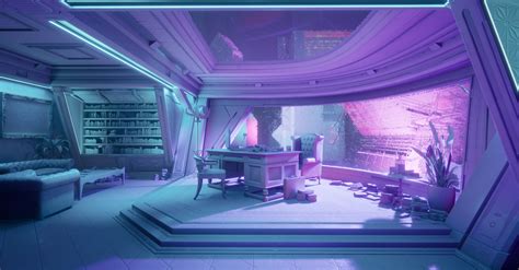 Ibrahim Wahab - Cyberpunk Office