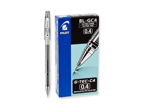 Pilot GTec C4 Gel Ink Rolling Ball Pens, Ultra Fine Point (0.4mm),Black ...