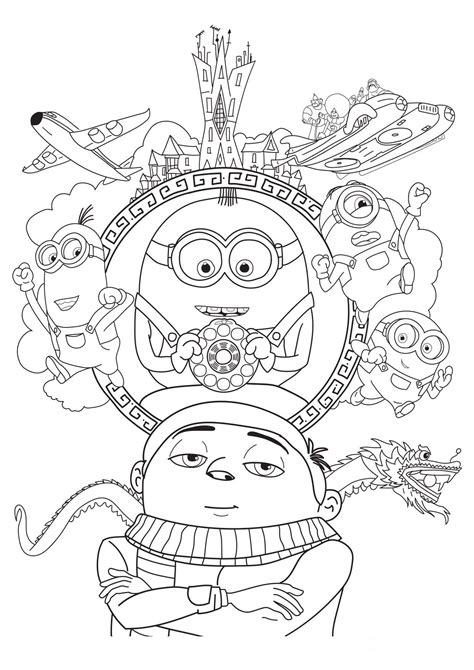 Minions: The Rise of Gru Coloring Pages