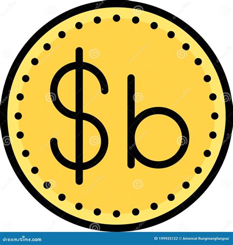 Bolivian Boliviano Symbol, Currency Of Bolivia Cartoon Vector | CartoonDealer.com #199936757