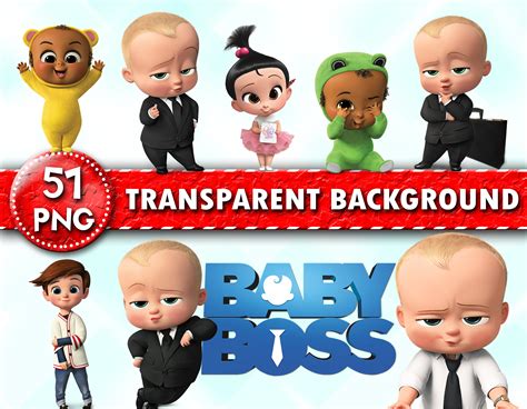 The Boss Baby Clipart Boss Baby Characters Boss Baby PNG | Etsy