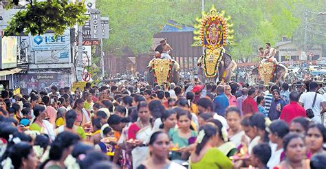 "Kollam Pooram Festival: Witness the Devotional Thiruvabharan ...