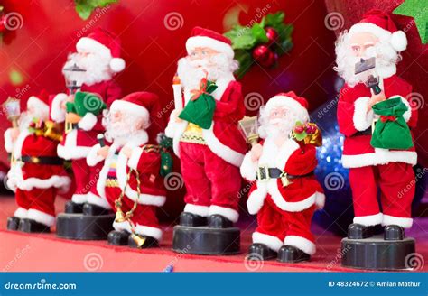 Musical Band of Santa Claus Stock Photo - Image of father, puppets: 48324672