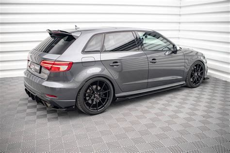 Maxton Design - Street Pro Side Skirts Diffusers + Flaps Audi S3 ...