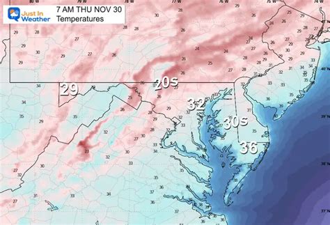 November 29 Core Of Cold And Snow Report Then Turning Mild - Just In ...