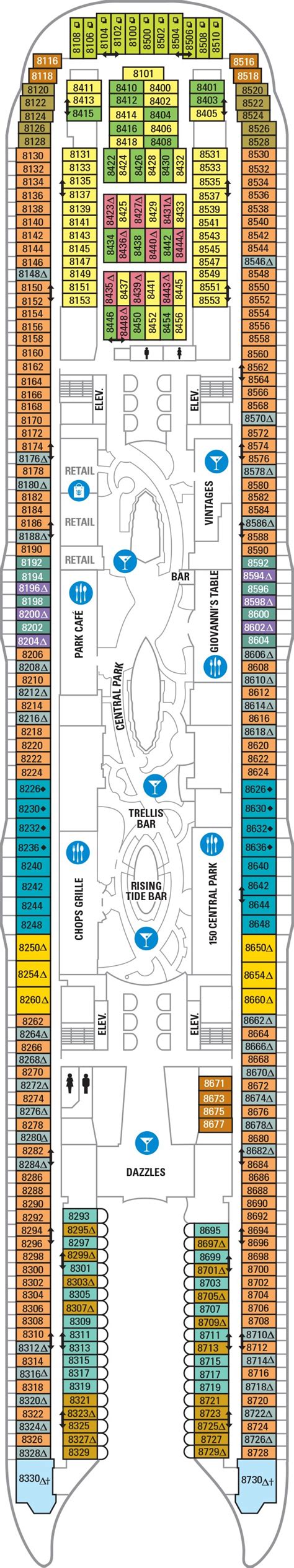 Deck 8 - Harmony of the Seas Deck Plans | Royal Caribbean Blog