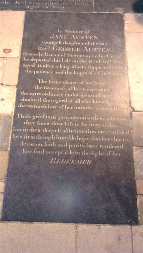 Jane Austen's Grave - Winchester Cathedral